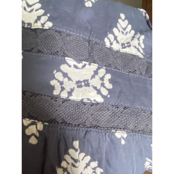 Volcom Holey Smokes Dress XSMALL Blue White Skater Girl Casual Lace - Picture 11 of 11